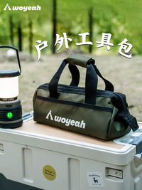 Outdoor Camping Tent Pegs Wind Rope Storage Bag Multi-functional Portable Tool Pouch