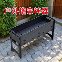 Portable Charcoal Grill with Ash Catcher, Detachable for Outdoor Camping & Picnics
