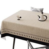 Vintage Style Tablecloth Oil-proof Waterproof Heat-resistant Wash-free Luxury Dining Table Cover French Retro Coffee Table Cloth