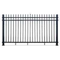 Zinc Steel Fence Panel for Outdoor Villa Garden School Perimeter Security