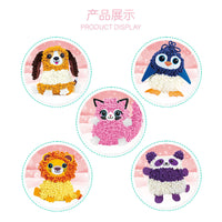 DIY Crochet Animal Doll Kit for Kids - Handmade Amigurumi Toy Ornament
