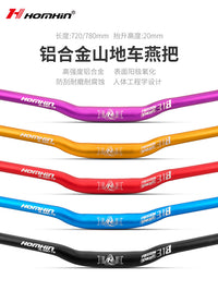 HOMHIN Aluminum Alloy Mountain Bike Handlebar 720/780mm Riser Bar