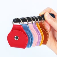 PU Leather Guitar Pick Holder Bag with Keychain
