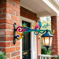 Creative Bird Metal Planter Hanger Outdoor Garden Yard Wall Decor Iron Craft Hook