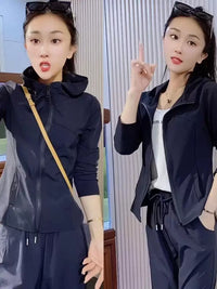 Women's Sun Protection Hoodie - Ice Silk Quick Dry Yoga Jacket