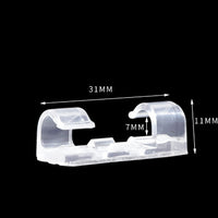 Self-Adhesive Cable Clips for Wire Management, Nail-Free Cord Organizer for Home and Office
