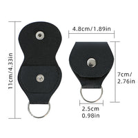 PU Leather Guitar Pick Holder Bag with Keychain