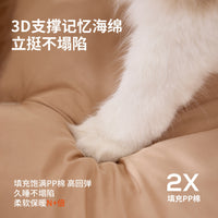 Pet Bed for Cats and Dogs, All Seasons Removable Washable Warm Sleeping Mat