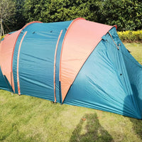 Large Capacity 2-Room 1-Hall Camping Tent with External Support