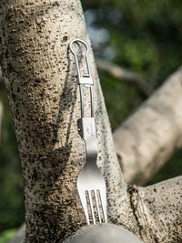 Naturehike Titanium Alloy Portable Folding Cutlery for Outdoor Camping and Picnic