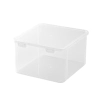 Dustproof Transparent Plastic Tea Cup and Teabag Organizer Box with Lid for Desktop