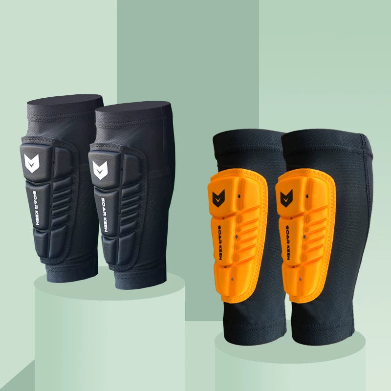SOAR KEEN Adult & Youth Soccer Shin Guards Anti-Scratch Cycling Leg Protector