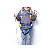 Full Body 5-Point Safety Harness for High-Altitude Work with Double Insurance Waist Belt