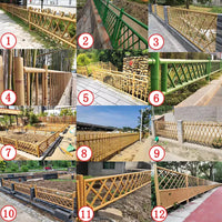 Stainless Steel Faux Bamboo Fence for Outdoor Gardens and Rural Landscapes