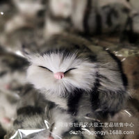 Mini Realistic Kitten Figurine Toy - 3 Colors Available