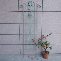 Iron Art Garden Trellis for Climbing Plants, Roses, and Vines - Outdoor Freestanding or Fence-Mounted