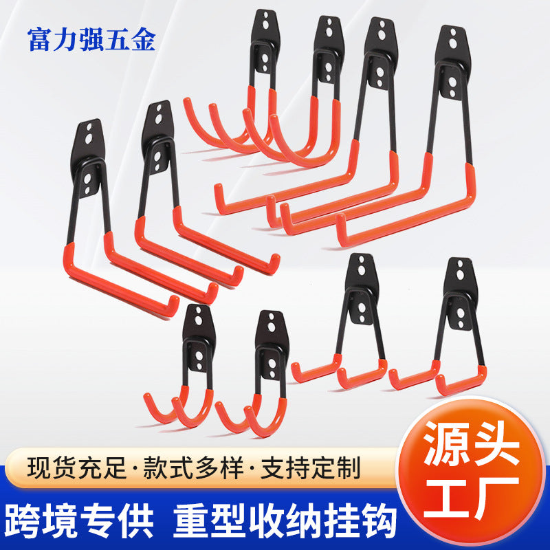 Heavy-Duty Steel Storage Hooks for Garage, Garden, and Warehouse Organization