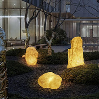 Resin Rock Outdoor Landscape Light for Garden and Lawn, Waterproof Yard Lamp