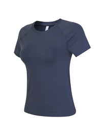 Women's Quick-Dry Yoga T-Shirt Short Sleeve Slim Fit Breathable Running Training Top