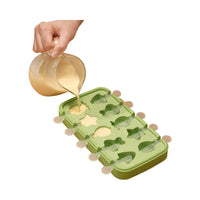 Silicone Cheese Stick Molds with Lids for Homemade Ice Cream & Popsicles
