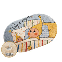 Cute Absorbent Non-Slip Bathroom Mat for Shower and Toilet