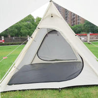 Outdoor Indian Cotton Pyramid Tent - Waterproof, Portable, Quick Setup, Sunshade