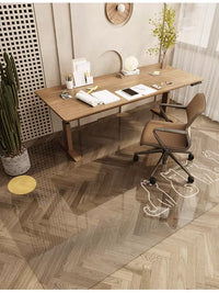 Transparent PVC Floor Protector Mat for Hardwood Floors and Chair Mats, Waterproof and Odorless
