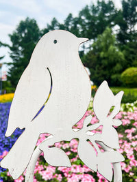 Decorative Bird Garden Hook for Outdoor Planters and Yard Decor