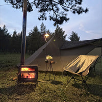 Ultralight 15D Silicone Coated 2-Person Pyramid Tent for Outdoor Camping & Hiking