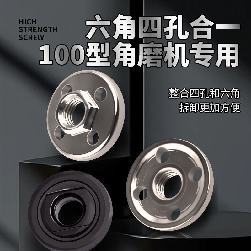 Angle Grinder Flange Nut Set with Wrench for 100 Type Grinders