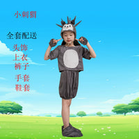 Kids' Rainbow Flower Story Play Costume Set for Stage Performances