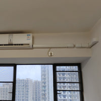 Air Conditioner Decorative Line Set Cover Kit PVC Straight Pipe Elbow Connector Flexible Hose for 1-5 HP Units