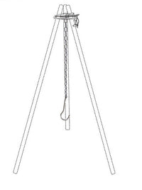 Portable Campfire Tripod Pot Stand for Outdoor Cooking
