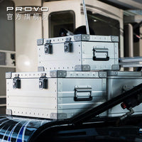 KUMAI Provo Lightweight Aluminum-Magnesium Alloy Car Trunk Storage Box for Outdoor Camping Gear