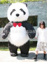 Inflatable Panda Mascot Costume for Adults, Cartoon Animal Cosplay Outfit