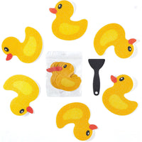 Peva Little Yellow Duck Non-Slip Bathtub Stickers for Kids, Self-Adhesive Waterproof Safety Decals
