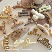Large Shark Hair Claw Clip for Women, Elegant Back Head Hairpin Headwear, 2024 New Design