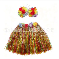 Hawaiian Hula Skirt and Bra Set for Festivals and Parties