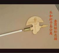 Ancient Chinese Dynasty Wooden Weapon Props for Cosplay and Stage Performance