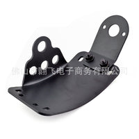 Motorcycle Side Mount Tail Light & License Plate Bracket, Matte Black