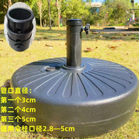 Outdoor Round Water-Filled Umbrella Base for Patio and Garden, 22L Capacity
