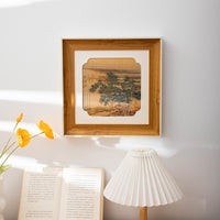 DIY Watercolor Chinese Painting Photo Frame with Mat Board for Wall or Tabletop Display