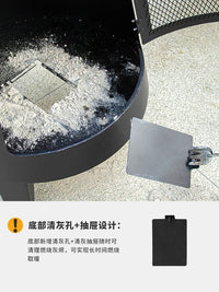 Outdoor Wood Burning Fire Pit Stove for Patio Garden Heating and Bonfires