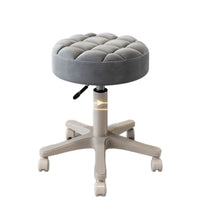 Adjustable Swivel Salon Stool with Backrest and Wheels for Beauty, Hair, Nail Salons, and Home Use