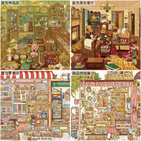 Kakawoo 3D Diorama Sticker Set for Miniature Scenes - DIY Educational Toy for Girls