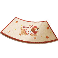 Cartoon Memory Foam Bath Mat, Super Absorbent Non-Slip Quick Dry Semicircle Bathroom Rug
