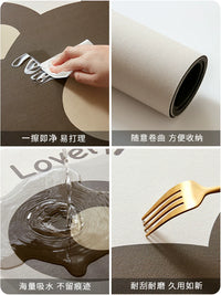Cartoon Diatomaceous Earth Bath Mat Non-Slip Quick Dry Absorbent Soft Bathroom Floor Mat