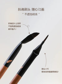 Three Thousand Feathers Y26 Angled Eyeliner Brush for Under-Eye, Eyeliner, and Eyeshadow