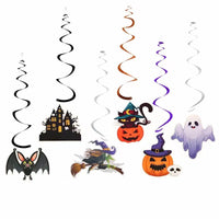 Halloween Swirl Decorations PVC Hanging Ornaments for Party Decor