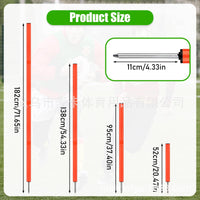 Portable Soccer/Basketball Training Agility Poles with Ground Spikes